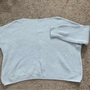 Oversized light blue sweater